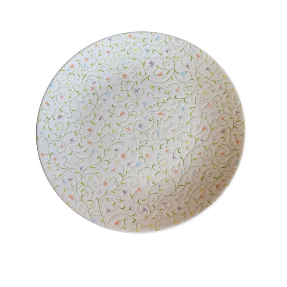 1 Euro Ceramica Thailand Pastel Flower 8" Luncheon plate